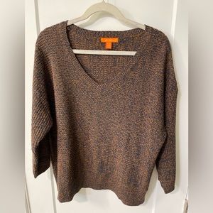Blue & orange sweater